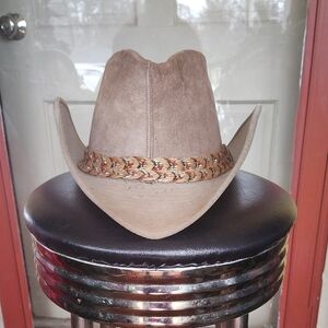 Tan Cowboy Hat with Braided Band